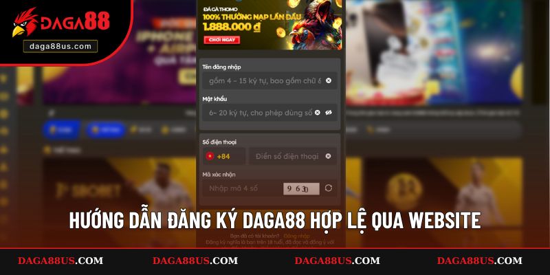 Thao tác tạo tài khoản chính thức
